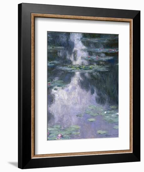 Water Lilies (Nymphéa), 1907-Claude Monet-Framed Giclee Print