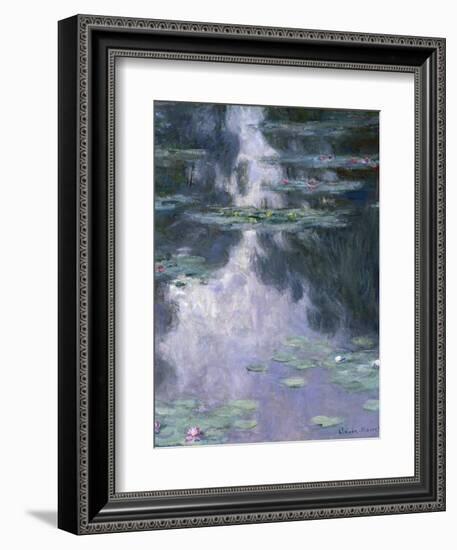 Water Lilies (Nymphéa), 1907-Claude Monet-Framed Giclee Print