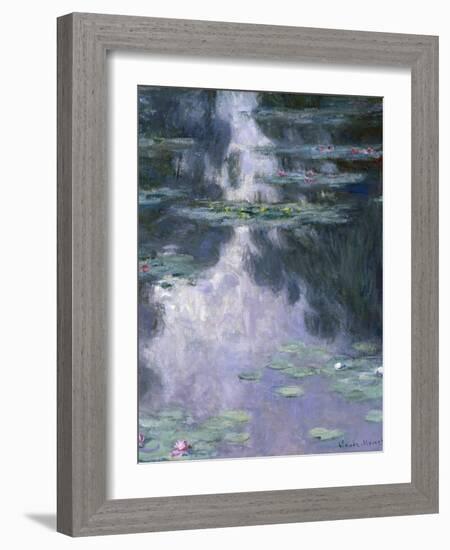 Water Lilies (Nymphéa), 1907-Claude Monet-Framed Giclee Print