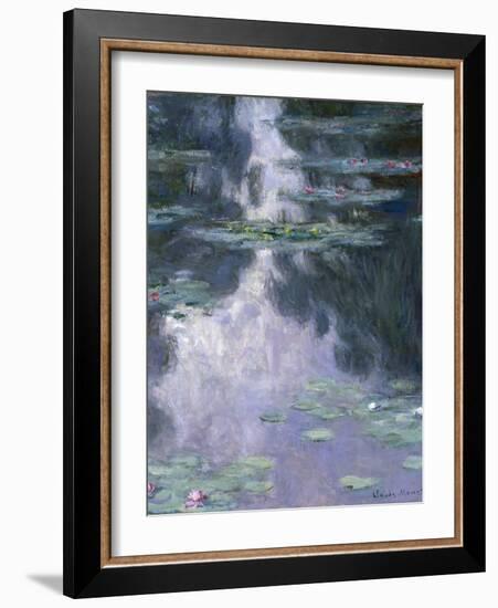 Water Lilies (Nymphéa), 1907-Claude Monet-Framed Giclee Print