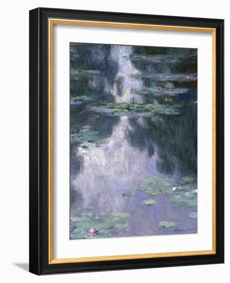 Water Lilies (Nymphéa), 1907-Claude Monet-Framed Giclee Print