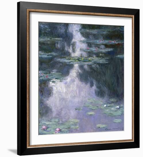 Water Lilies (Nympheas), 1907-Claude Monet-Framed Giclee Print