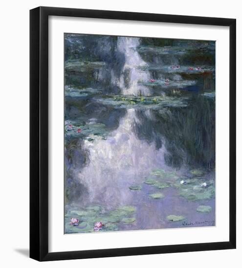 Water Lilies (Nympheas), 1907-Claude Monet-Framed Giclee Print