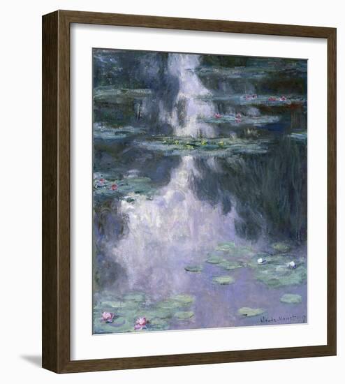 Water Lilies (Nympheas), 1907-Claude Monet-Framed Giclee Print