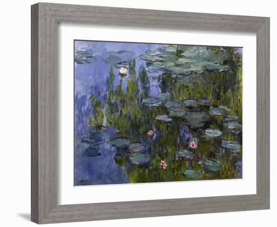 Water Lilies (Nympheas), 1918/1921-Claude Monet-Framed Giclee Print