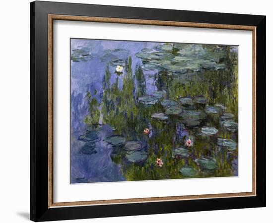 Water Lilies (Nympheas), 1918/1921-Claude Monet-Framed Giclee Print