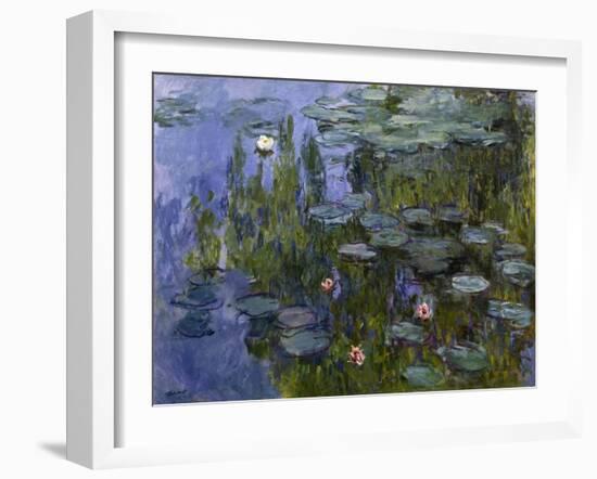 Water Lilies (Nympheas), 1918/1921-Claude Monet-Framed Giclee Print