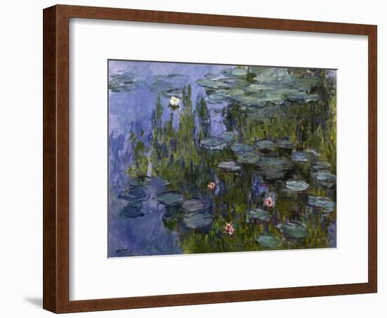 Water Lilies (Nympheas), 1918/1921-Claude Monet-Framed Giclee Print