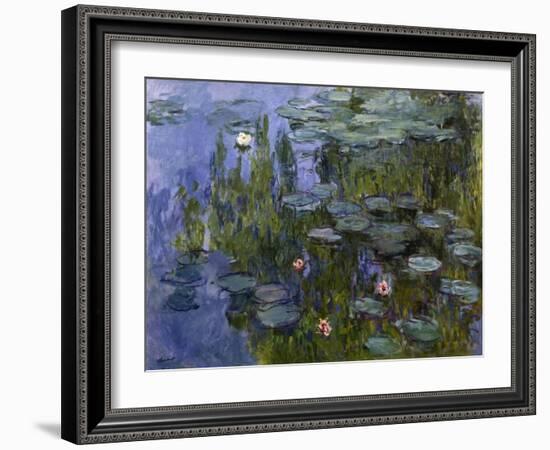 Water Lilies (Nympheas), 1918/1921-Claude Monet-Framed Giclee Print