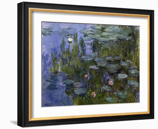 Water Lilies (Nympheas), 1918/1921-Claude Monet-Framed Giclee Print