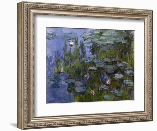 Water Lilies (Nympheas), 1918/1921-Claude Monet-Framed Giclee Print