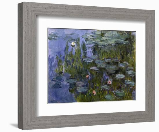 Water Lilies (Nympheas), 1918/1921-Claude Monet-Framed Giclee Print