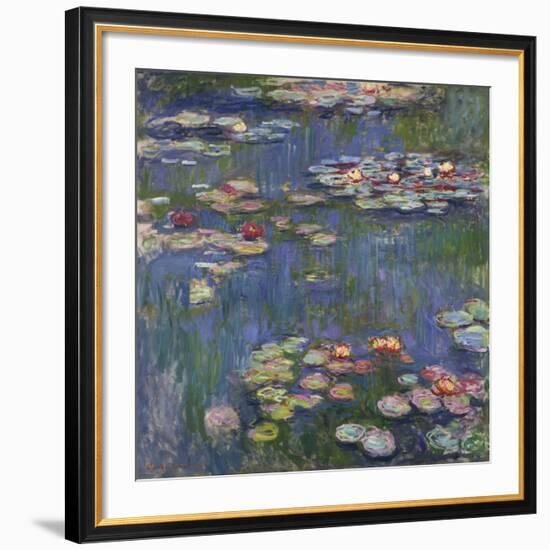 Water Lilies (Nymphéas), c.1916-Claude Monet-Framed Art Print