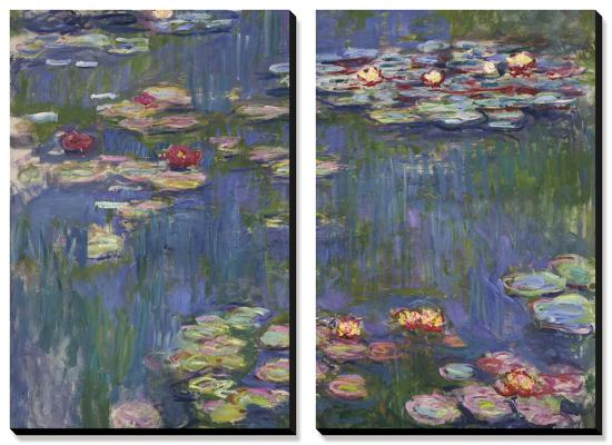 Water Lilies (Nympheas), c.1916-Claude Monet-Stretched Canvas