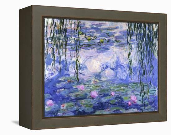 Water Lilies (Nymphéas), c.1916-Claude Monet-Framed Stretched Canvas