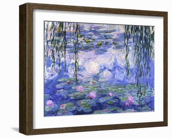 Water Lilies (Nymphéas), c.1916-Claude Monet-Framed Premium Giclee Print