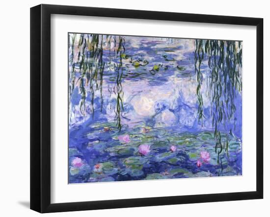 Water Lilies (Nymphéas), c.1916-Claude Monet-Framed Premium Giclee Print