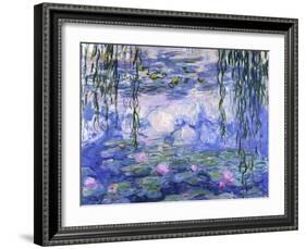 Water Lilies (Nymphéas), c.1916-Claude Monet-Framed Art Print