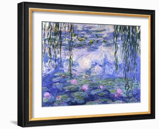 Water Lilies (Nymphéas), c.1916-Claude Monet-Framed Art Print