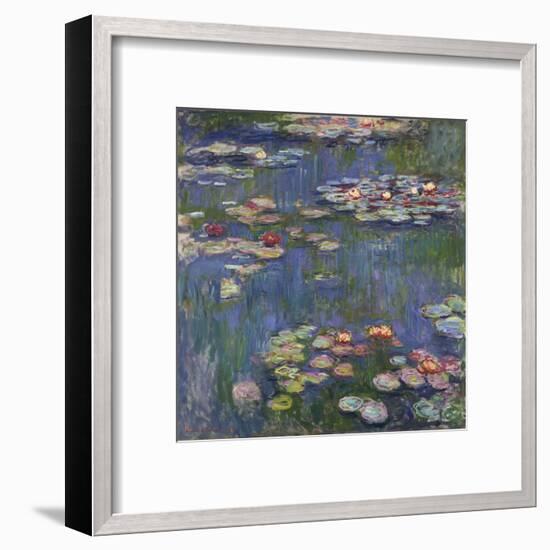 Water Lilies (Nymphéas), c.1916-Claude Monet-Framed Art Print