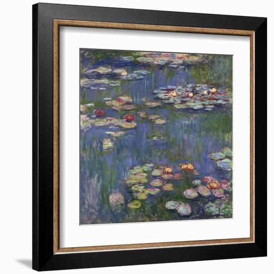 Water Lilies (Nymphéas), c.1916-Claude Monet-Framed Art Print