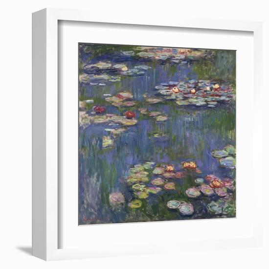 Water Lilies (Nymphéas), c.1916-Claude Monet-Framed Art Print