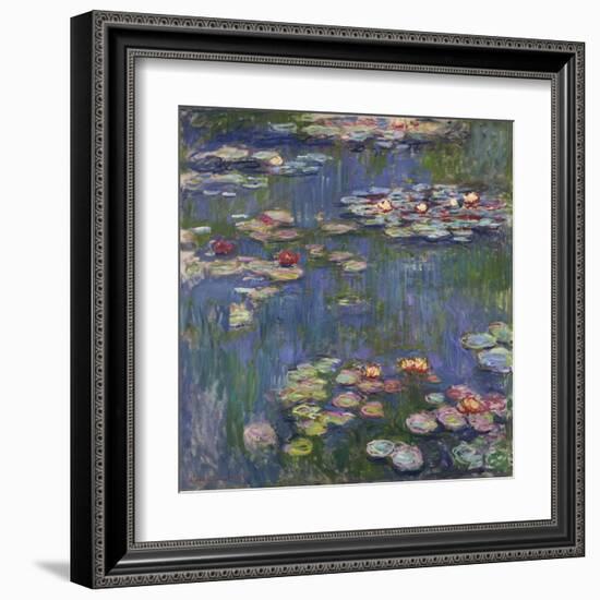 Water Lilies (Nymphéas), c.1916-Claude Monet-Framed Art Print