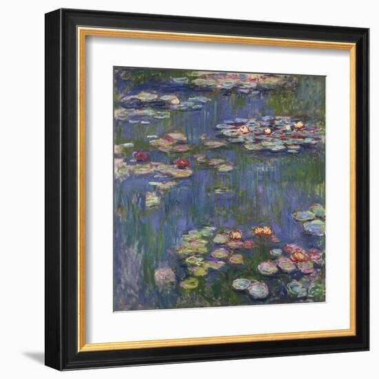 Water Lilies (Nymphéas), c.1916-Claude Monet-Framed Art Print