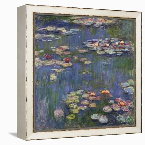 Water Lilies (Nymphéas), c.1916-Claude Monet-Framed Stretched Canvas