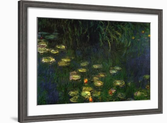 Water Lilies of the Orangerie as Giverny-Claude Monet-Framed Art Print