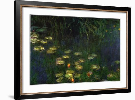 Water Lilies of the Orangerie as Giverny-Claude Monet-Framed Art Print