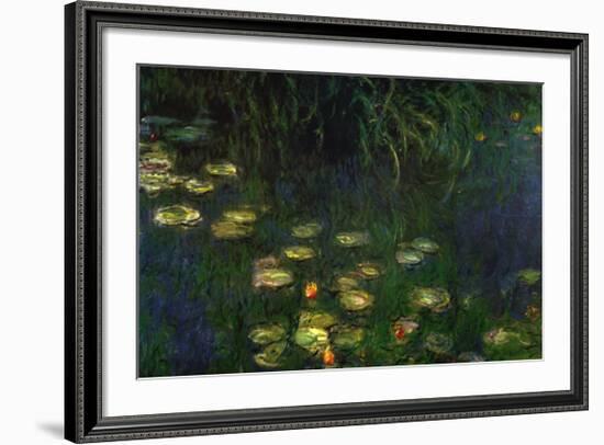 Water Lilies of the Orangerie as Giverny-Claude Monet-Framed Art Print