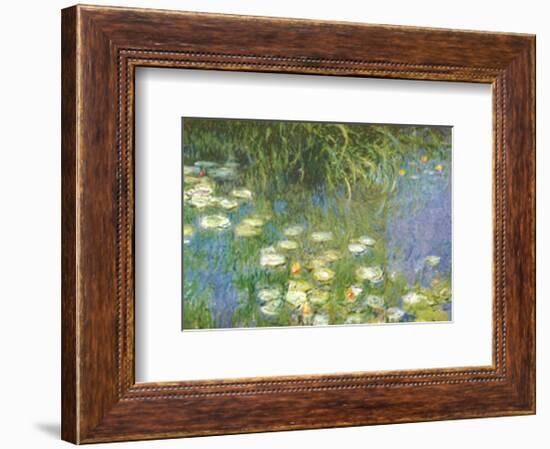 Water Lilies of the Orangerie as Giverny-Claude Monet-Framed Art Print