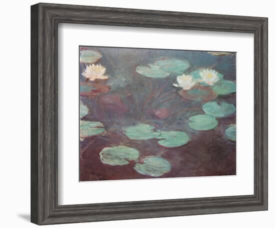 Water lilies (or Nympheas)-Claude Monet-Framed Art Print