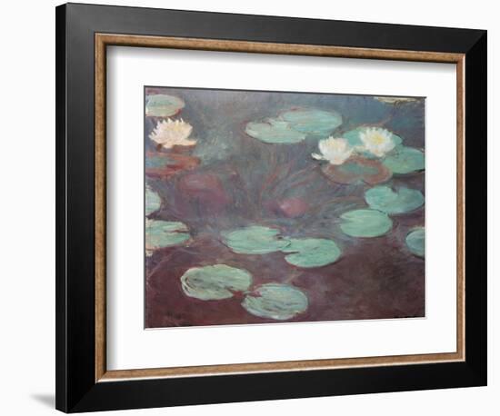 Water lilies (or Nympheas)-Claude Monet-Framed Art Print