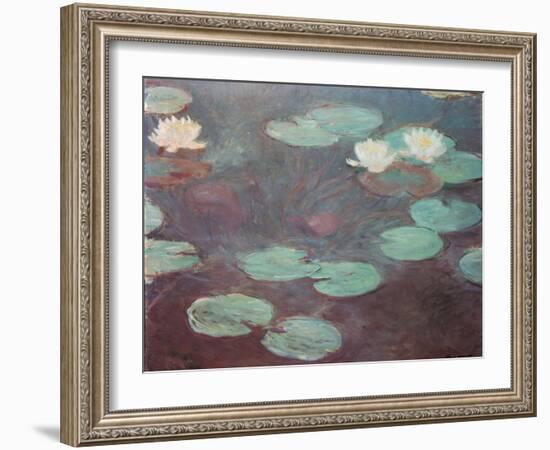 Water lilies (or Nympheas)-Claude Monet-Framed Art Print