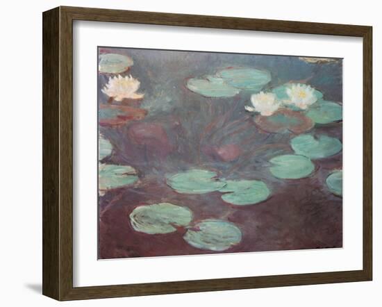 Water lilies (or Nympheas)-Claude Monet-Framed Art Print