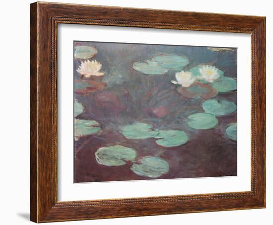 Water lilies (or Nympheas)-Claude Monet-Framed Art Print