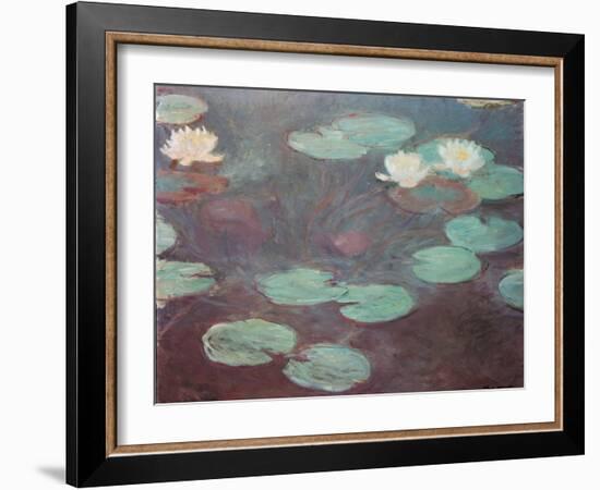 Water lilies (or Nympheas)-Claude Monet-Framed Art Print