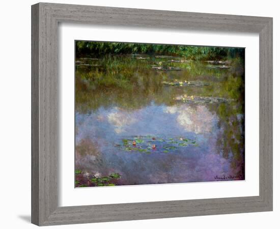 Water Lilies, the Cloud, 1903 (Oil on Canvas)-Claude Monet-Framed Giclee Print