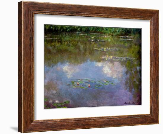 Water Lilies, the Cloud, 1903 (Oil on Canvas)-Claude Monet-Framed Giclee Print