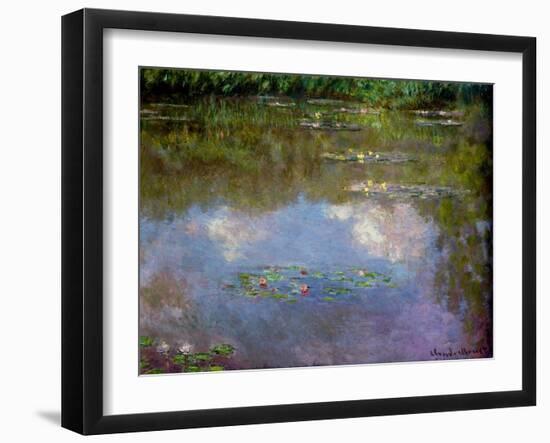 Water Lilies, the Cloud, 1903 (Oil on Canvas)-Claude Monet-Framed Giclee Print