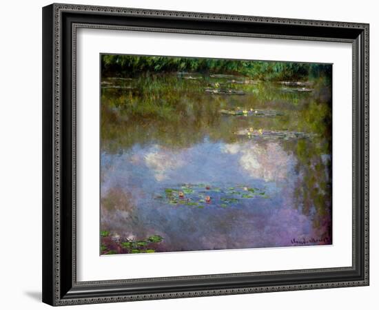 Water Lilies, the Cloud, 1903 (Oil on Canvas)-Claude Monet-Framed Giclee Print