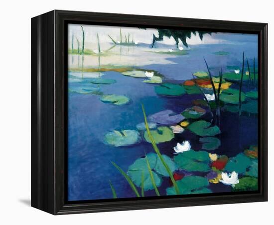 Water Lilies-Tadashi Asoma-Framed Stretched Canvas