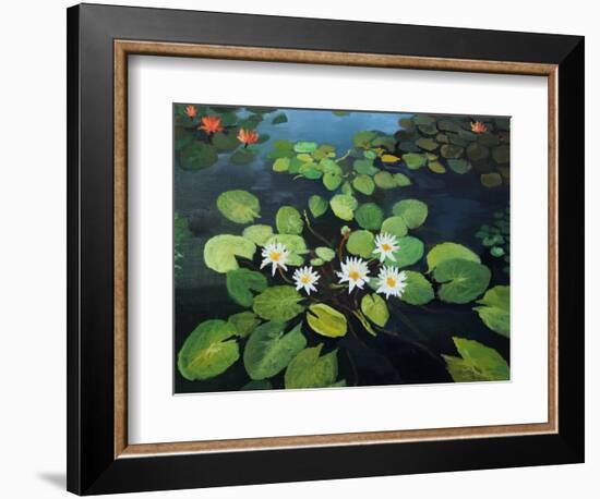 Water Lilies-kirilstanchev-Framed Premium Giclee Print