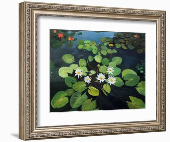 Water Lilies-kirilstanchev-Framed Art Print