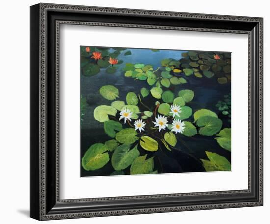 Water Lilies-kirilstanchev-Framed Art Print