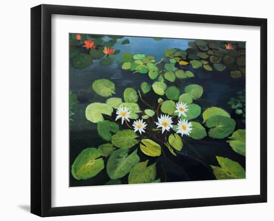 Water Lilies-kirilstanchev-Framed Art Print