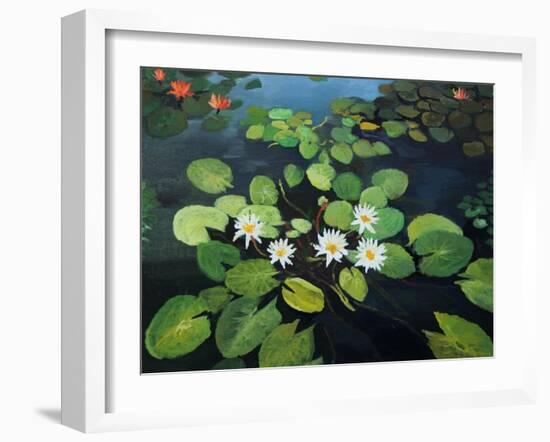 Water Lilies-kirilstanchev-Framed Art Print