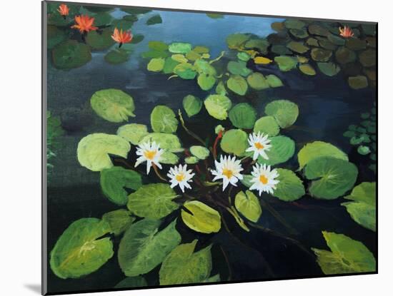 Water Lilies-kirilstanchev-Mounted Art Print